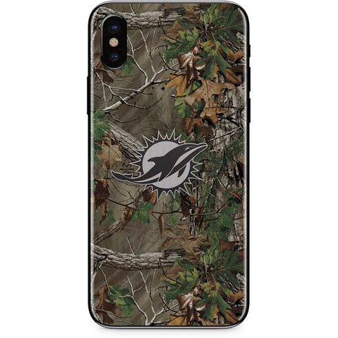 NFL Miami Dolphins Realtree Xtra Green Camo iPhone XS Max Skin