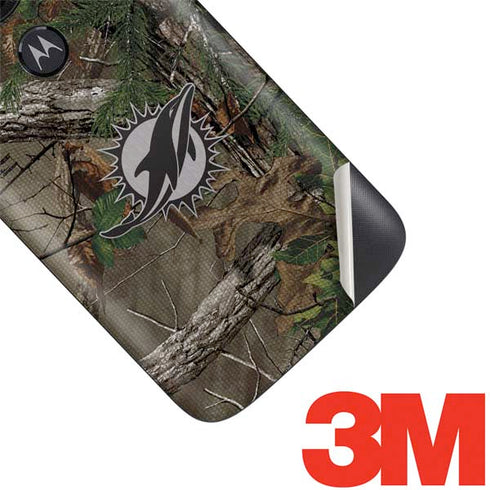 NFL Miami Dolphins Realtree Xtra Green Camo Moto E5 Play Skin