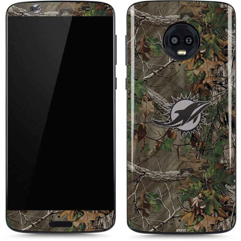 NFL Miami Dolphins Realtree Xtra Green Camo Moto G6 Skin