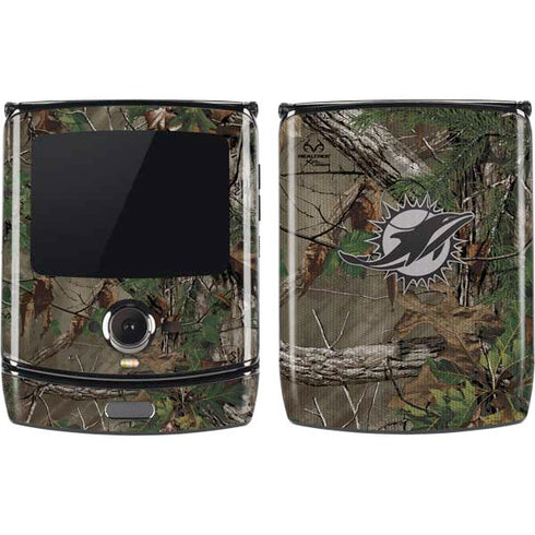 NFL Miami Dolphins Realtree Xtra Green Camo Motorola RAZR Skin