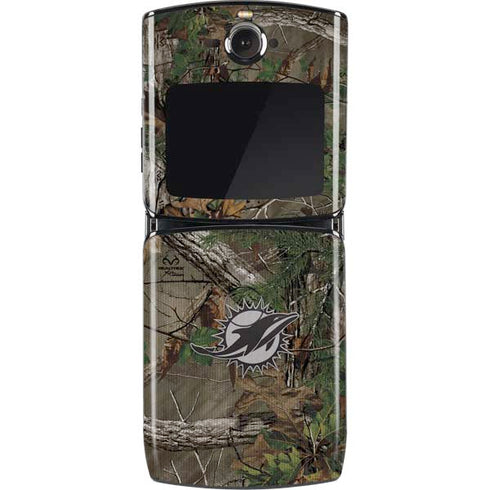 NFL Miami Dolphins Realtree Xtra Green Camo Motorola RAZR Skin