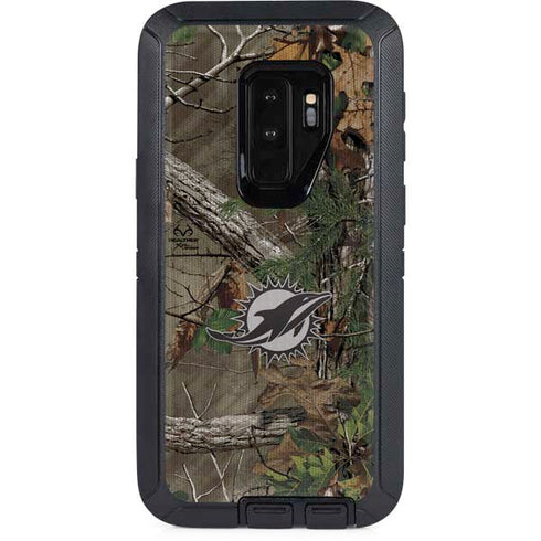NFL Miami Dolphins Realtree Xtra Green Camo Otterbox Defender Galaxy Skin
