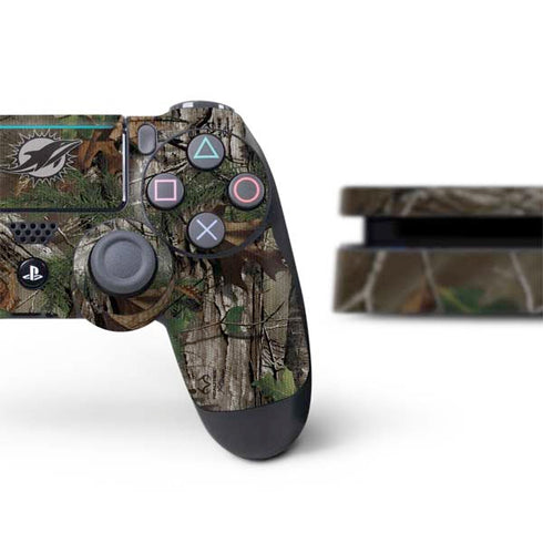 NFL Miami Dolphins Realtree Xtra Green Camo PS4 Slim Bundle Skin