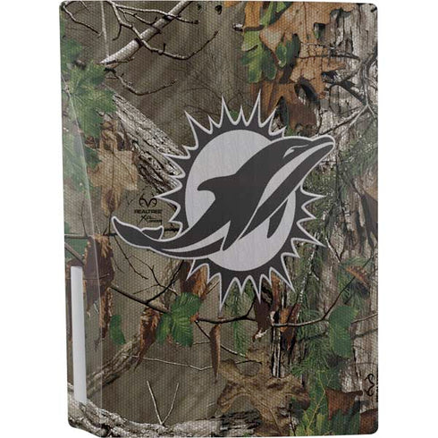 NFL Miami Dolphins Realtree Xtra Green Camo PS5 Console Skin