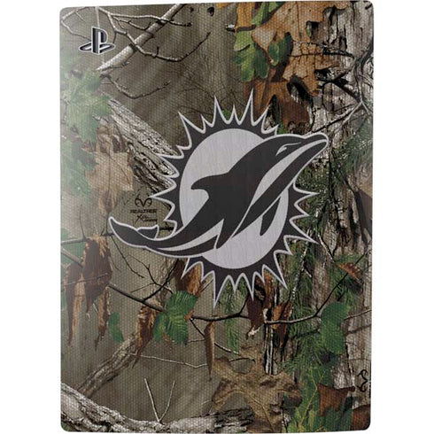 NFL Miami Dolphins Realtree Xtra Green Camo PS5 Digital Edition Console Skin