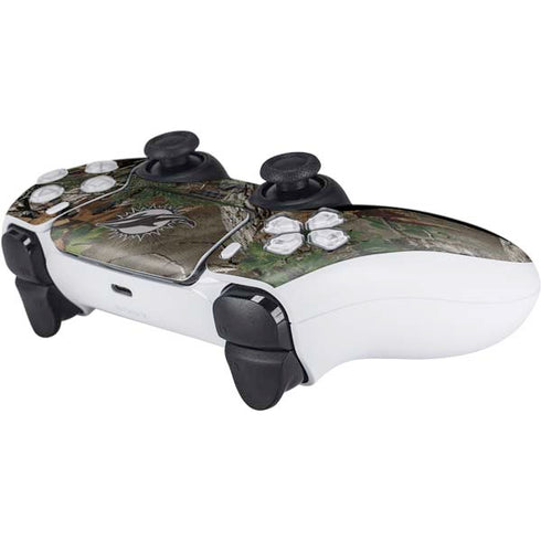 NFL Miami Dolphins Realtree Xtra Green Camo PS5 Controller Skin
