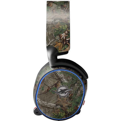 NFL Miami Dolphins Realtree Xtra Green Camo SteelSeries Arctis 5 Skin