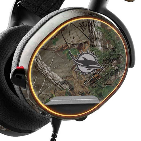 NFL Miami Dolphins Realtree Xtra Green Camo SteelSeries Arctis 5 Skin