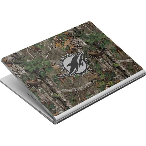 NFL Miami Dolphins Realtree Xtra Green Camo Surface Book Skin