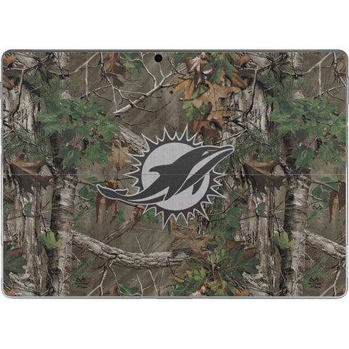 NFL Miami Dolphins Realtree Xtra Green Camo Surface Pro 8 Skin