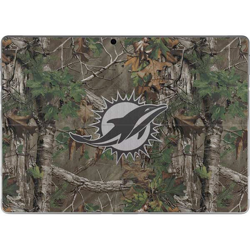 NFL Miami Dolphins Realtree Xtra Green Camo Surface Pro 9 Skin