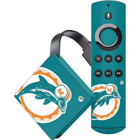 NFL Miami Dolphins Retro Logo Amazon Fire TV Skin
