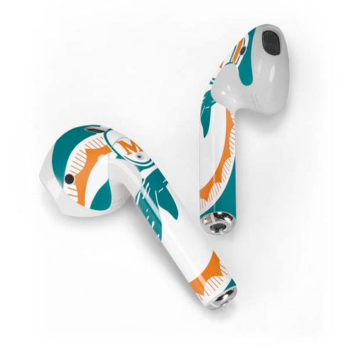NFL Miami Dolphins Retro Logo Apple AirPods Skin