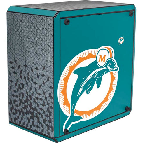 NFL Miami Dolphins Retro Logo Cooler Master MasterBox Q300L Mini Tower Skin