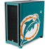 NFL Miami Dolphins Retro Logo Corsair 4000D Tempered Glass Mid-Tower ATX Case Skin