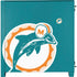 NFL Miami Dolphins Retro Logo Corsair 4000D Tempered Glass Mid-Tower ATX Case Skin