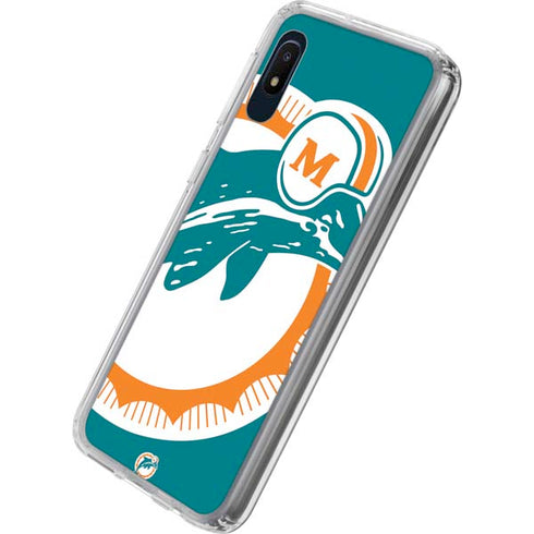 NFL Miami Dolphins Retro Logo Galaxy A10e Clear Case