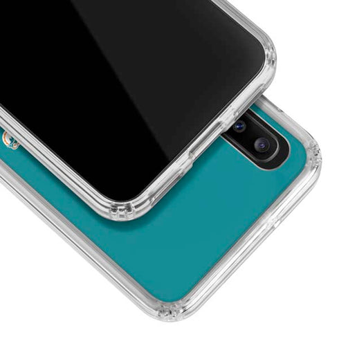 NFL Miami Dolphins Retro Logo Galaxy A20 Clear Case