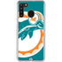 NFL Miami Dolphins Retro Logo Galaxy A21 Clear Case