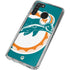NFL Miami Dolphins Retro Logo Galaxy A21 Clear Case