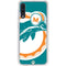 NFL Miami Dolphins Retro Logo Galaxy A50 Clear Case