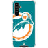 NFL Miami Dolphins Retro Logo Galaxy A54 5G Clear Case
