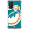 NFL Miami Dolphins Retro Logo Galaxy A72 5G Clear Case