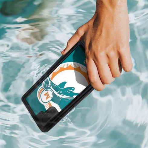 NFL Miami Dolphins Retro Logo Galaxy Note 10 Waterproof Case