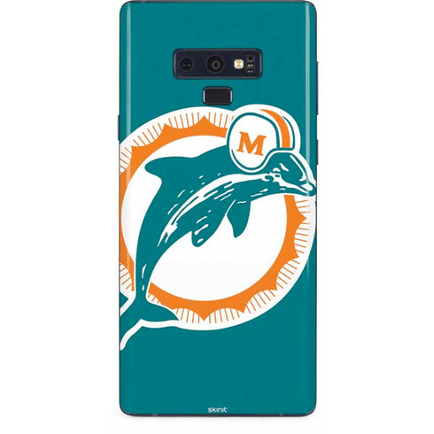 NFL Miami Dolphins Retro Logo Galaxy Note 9 Skin
