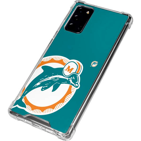 NFL Miami Dolphins Retro Logo Galaxy Note20 5G Clear Case