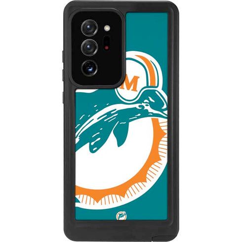 NFL Miami Dolphins Retro Logo Galaxy Note20 Ultra 5G Waterproof Case