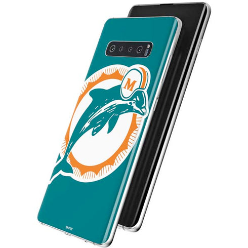 NFL Miami Dolphins Retro Logo Galaxy S10 Plus Skin