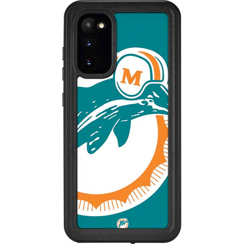 NFL Miami Dolphins Retro Logo Galaxy S20 Waterproof Case