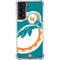 NFL Miami Dolphins Retro Logo Galaxy S21 5G Clear Case