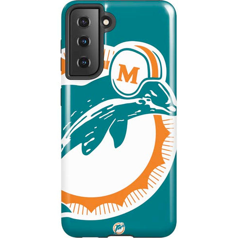 NFL Miami Dolphins Retro Logo Galaxy S21 5G Pro Case