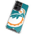 NFL Miami Dolphins Retro Logo Galaxy S21 Ultra 5G Clear Case