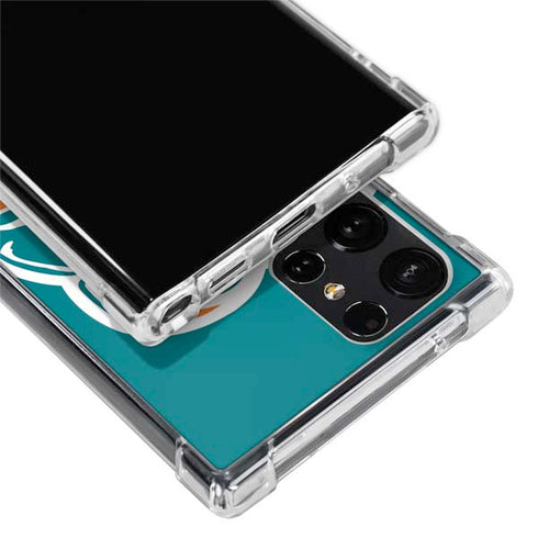 NFL Miami Dolphins Retro Logo Galaxy S22 Ultra Clear Case