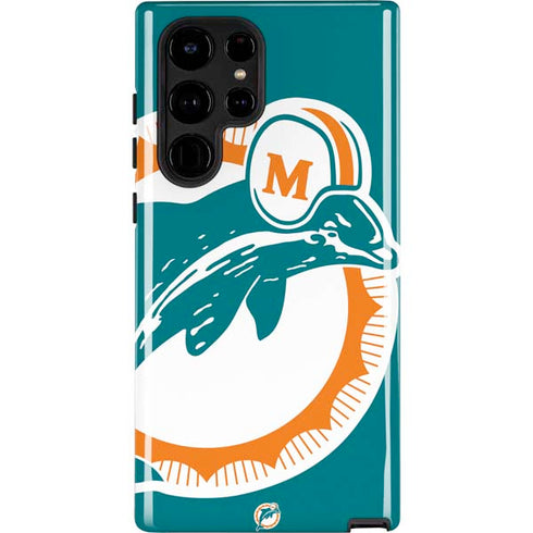 NFL Miami Dolphins Retro Logo Galaxy S22 Ultra Pro Case