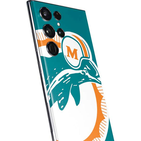 NFL Miami Dolphins Retro Logo Galaxy S22 Ultra Skin