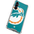 NFL Miami Dolphins Retro Logo Galaxy S23 FE Clear Case