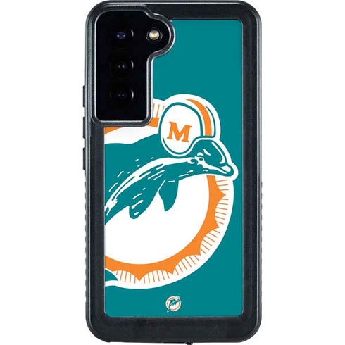 NFL Miami Dolphins Retro Logo Galaxy S23 Plus Waterproof Case