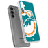 NFL Miami Dolphins Retro Logo Galaxy S24 Plus Clear Case