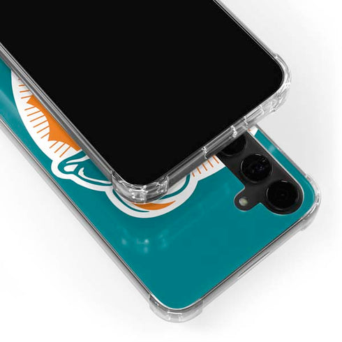 NFL Miami Dolphins Retro Logo Galaxy S24 Plus Clear Case