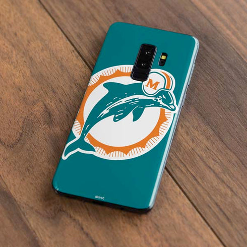 NFL Miami Dolphins Retro Logo Galaxy S9 Plus Skin