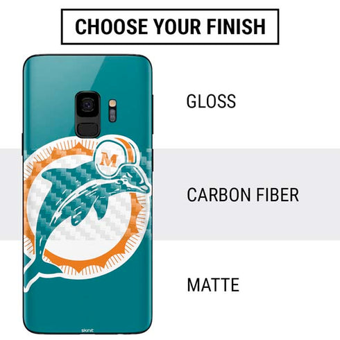 NFL Miami Dolphins Retro Logo Galaxy S9 Skin