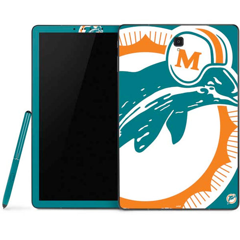 NFL Miami Dolphins Retro Logo Samsung Galaxy Tab Skin