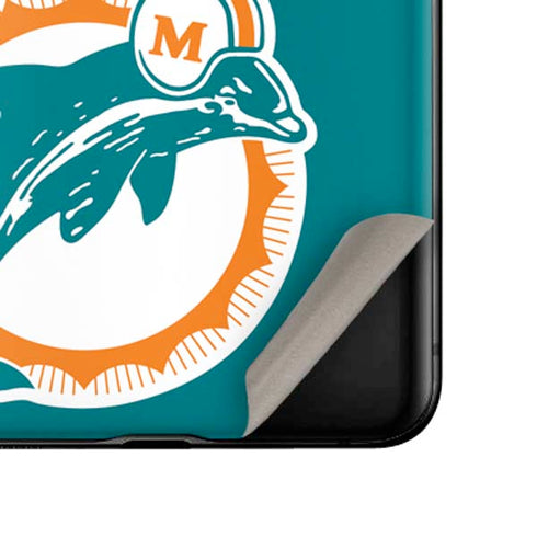NFL Miami Dolphins Retro Logo Galaxy Z Flip Skin