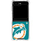 NFL Miami Dolphins Retro Logo Galaxy Z Flip5 5G Clear Case