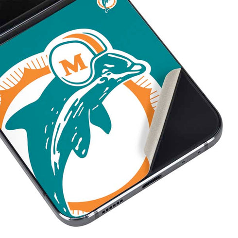 NFL Miami Dolphins Retro Logo Galaxy Z Flip5 5G Skin