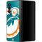 NFL Miami Dolphins Retro Logo Galaxy Z Fold3 5G Skin